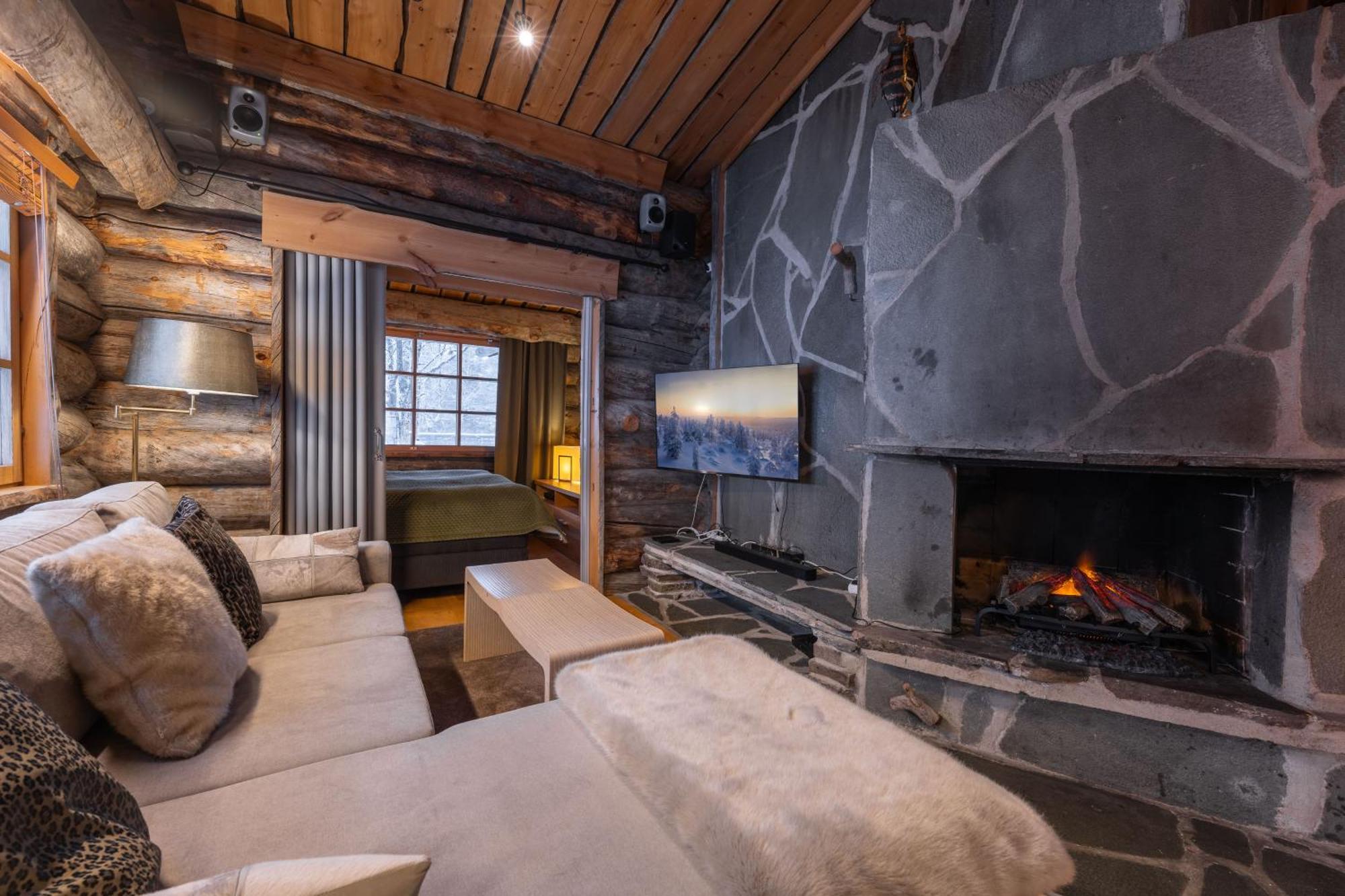 Kuukkeli Log Houses Teerenpesae - Premium Suite A48 Saariselka Exterior foto